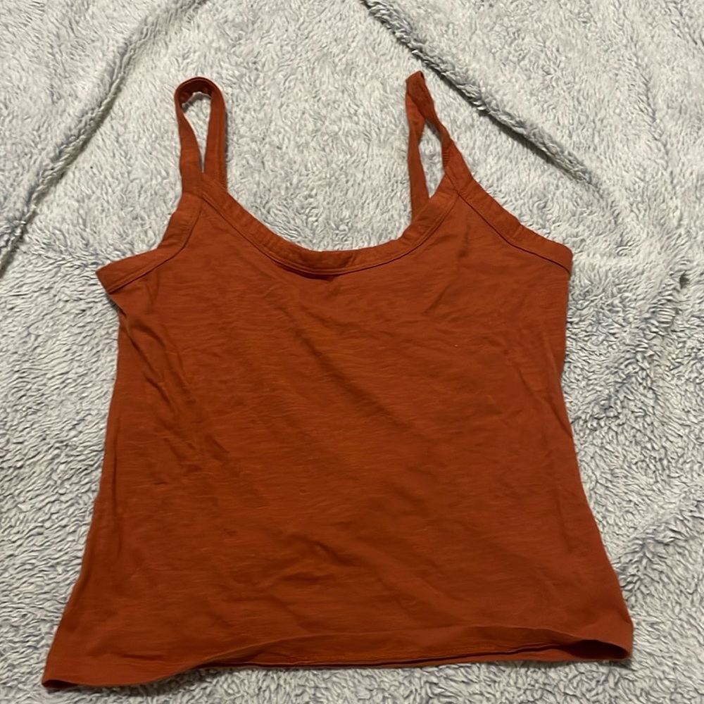 Medium wild fable, burnt orange tank top